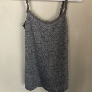 M and S Grey lace tank top